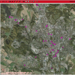 Sledování vozidel MP Brno - mapa, zdroj: T-MAPY