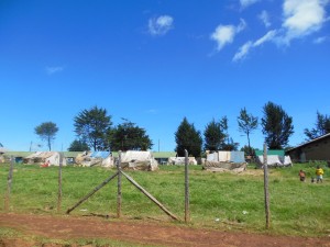 IDP (vnitřně vysídlení uprchlíci) camp v Rift Valley v Keni. Následek volebních nepokojů a etnického násilí z roku 2007.